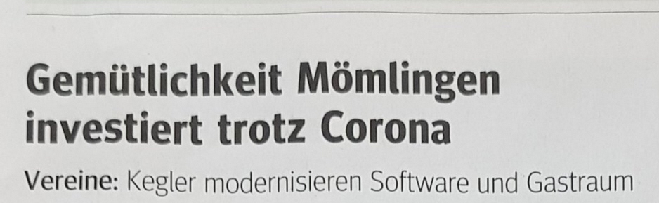 Interview mit Mario vom Main Echo vom Mai 2021 – zum Thema Vereine in der Corona Zeit
