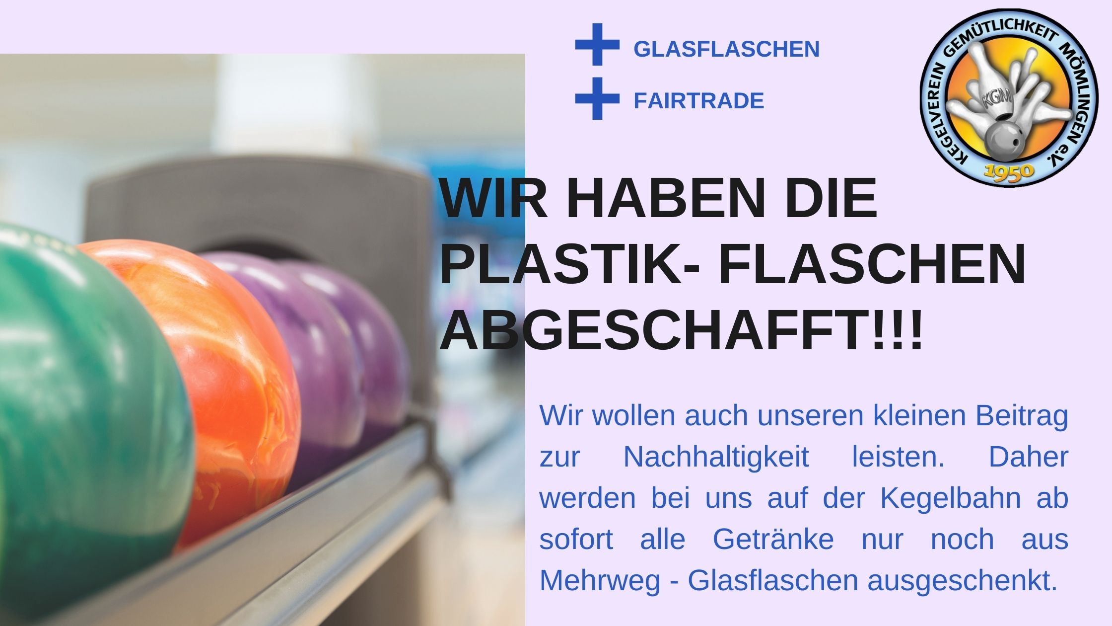 Ohne Plastikflaschen: Der Kegelverein und die Nachhaltigkeit