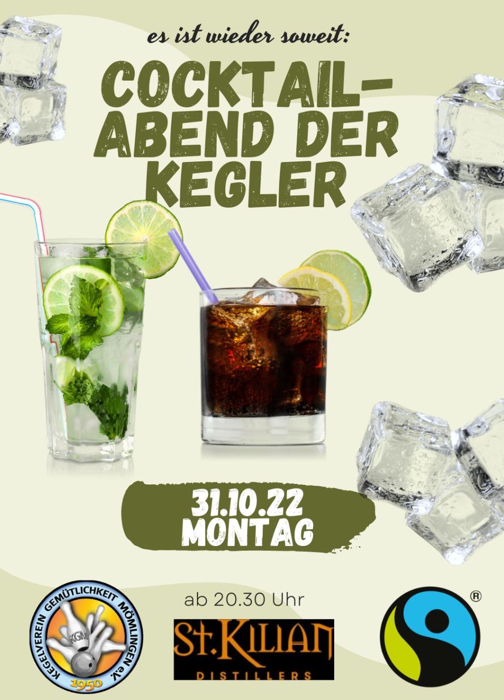 der Cocktailabend 2022 steht in den&nbsp;Startlöchern