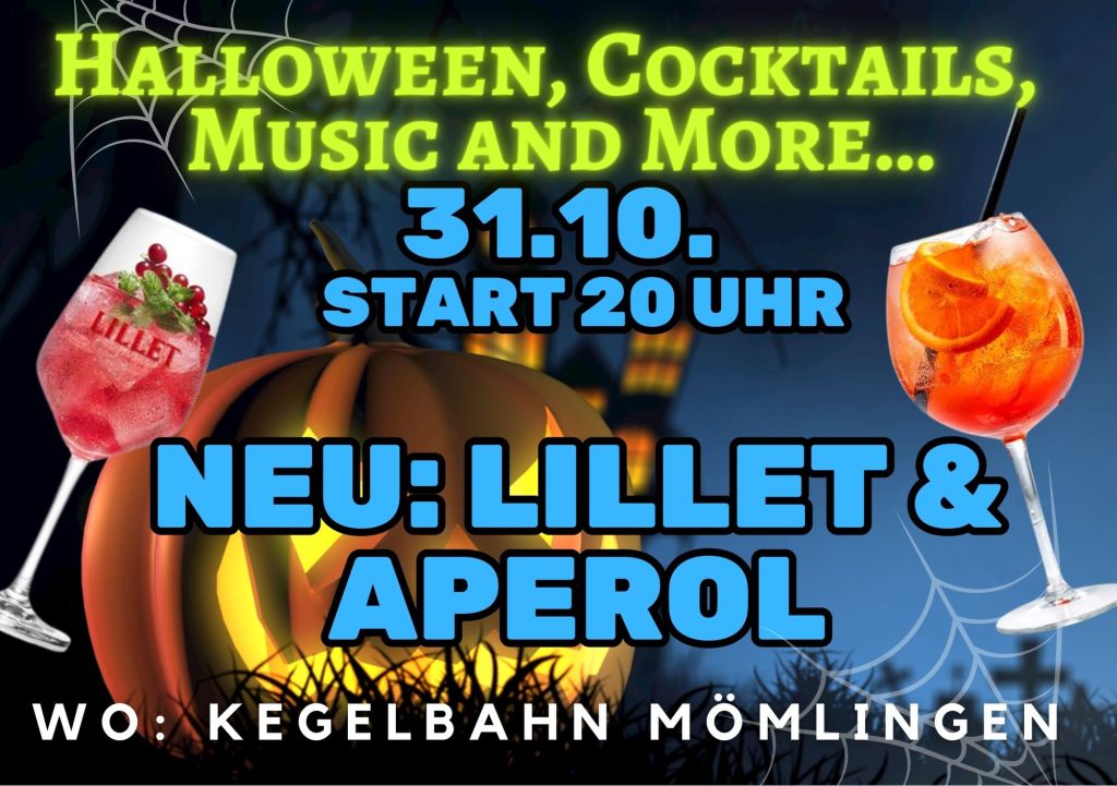 2023 wieder Halloween, Cocktails, Music and&nbsp;More…