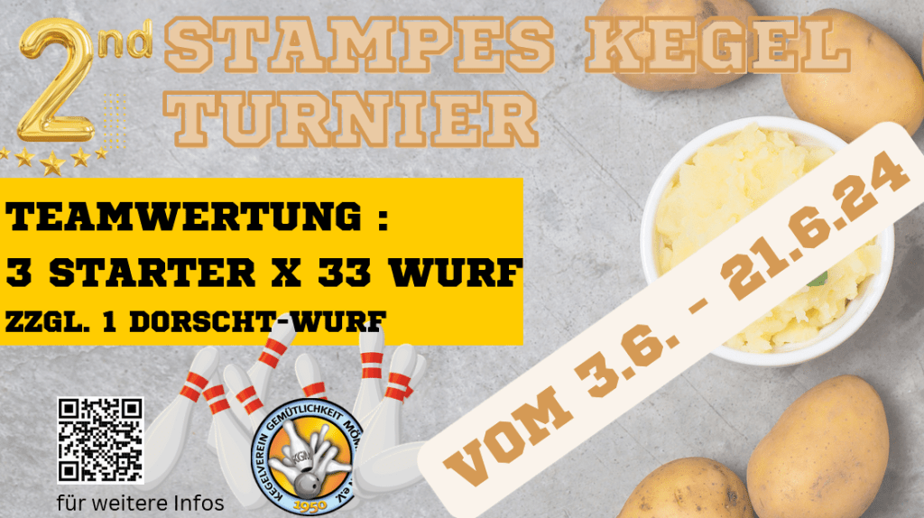 3.6. bis 21.6.2024: Stampes Kegel Turnier & Stampes Äscher Disch Nid&nbsp;Game