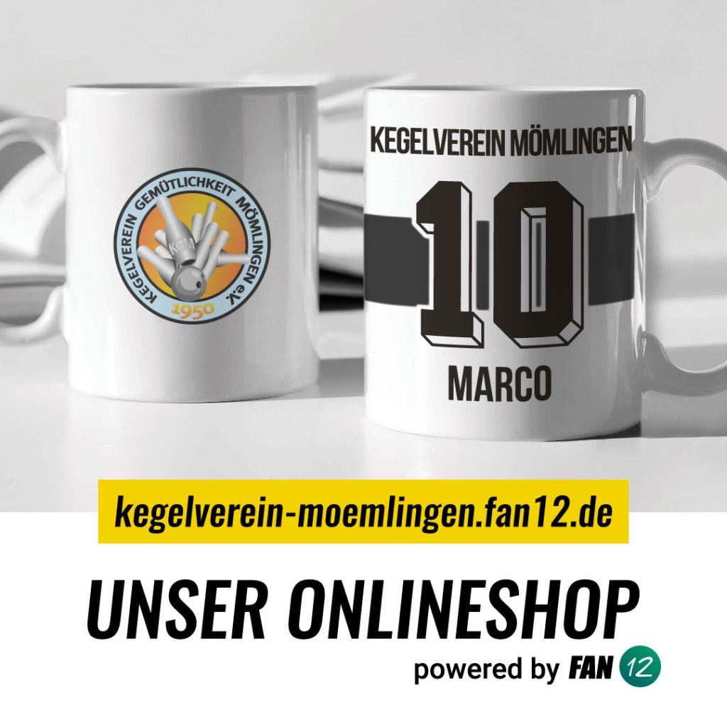 der Kegelverein hat nun einen EIGENEN Fan Shop… schaut mal&nbsp;rein…